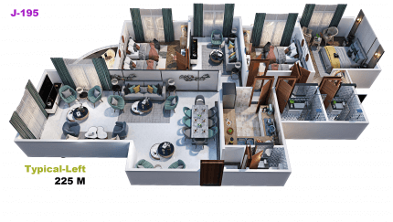 شقه 225م دور متكرر